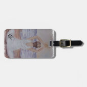 ヨガポーズパーソナライズされたラゲッジタグ ラゲッジタグ (正面横)