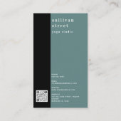 ヨガポーズフォトヨガスタジオ 名刺 (裏面)