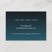 ヨガポーズモダンカラフル 名刺 (裏面)