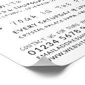 ヨガポーズヨガクラス広告ズ ポスター (角)