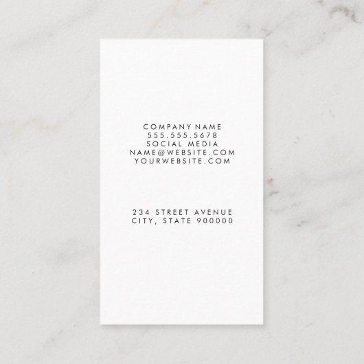 ヨガポーズロゴ | Lotus Flower 名刺 (裏面)