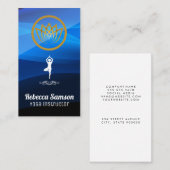 ヨガポーズロゴ | Lotus Flower 名刺 (正面/裏面)