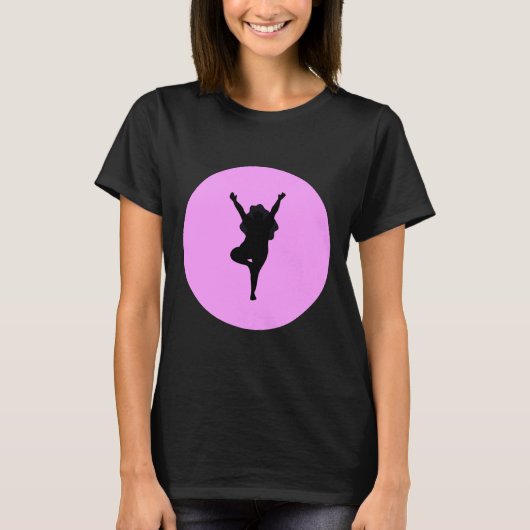 ヨガポーズ体 前向き Tシャツ (正面)