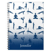 ヨガポーズ名前をカスタムする ノートブック (正面)