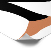 ヨガポーズ抽象芸術アートプリント ポスター (角)