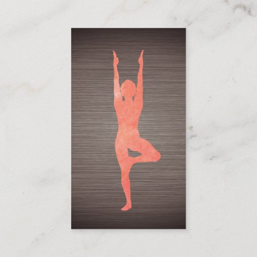 ヨガポーズ |インストラクター 名刺 (裏面)