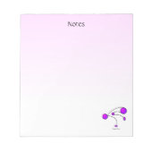 ヨガポーズ – クレーンポーズ ノートパッド (正面)