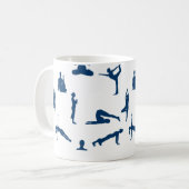 ヨガポーズ コーヒーマグカップ (正面左)