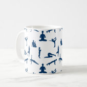 ヨガポーズ コーヒーマグカップ (正面左)