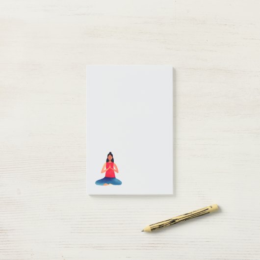 ヨガポーズ ポストイット (デスク上)