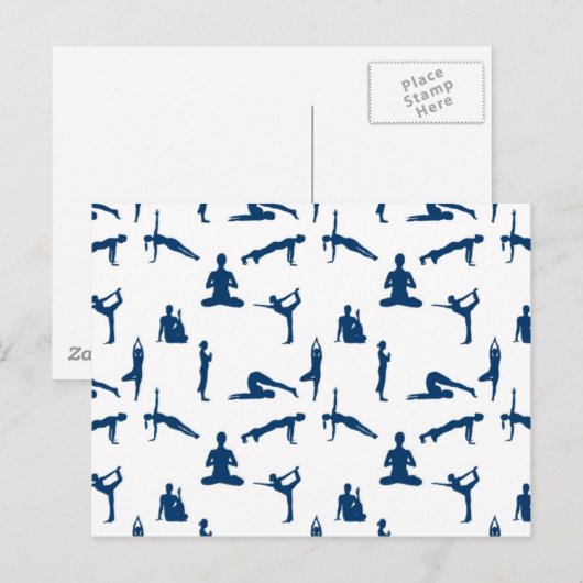 ヨガポーズ ポストカード (正面/裏面)