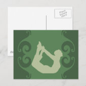 ヨガポーズ ポストカード (正面/裏面)