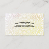 ヨガポーズ | マンダラパターン 名刺 (裏面)