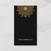 ヨガポーズ | マンダラパターン 名刺 (裏面)