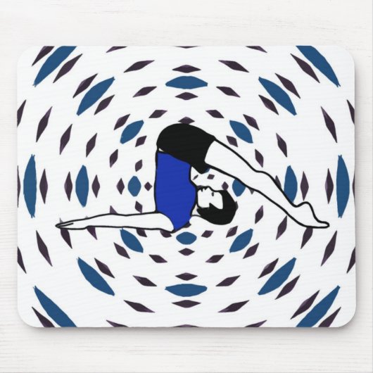 ヨガポーズ-ヨガのマウスパッド マウスパッド (正面)