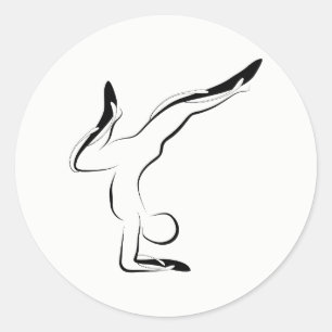 ヨガポーズ ラウンドシール