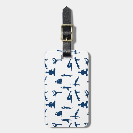 ヨガポーズ ラゲッジタグ (正面縦)