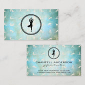 ヨガポーズ | 健康衛生 名刺 (正面/裏面)