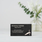 ヨガポーズ |先生 名刺 (スタンド正面)