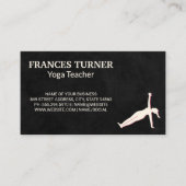 ヨガポーズ |先生 名刺 (正面)
