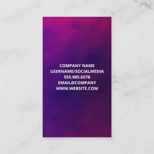 ヨガポーズ 名刺 (裏面)