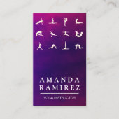 ヨガポーズ 名刺 (正面)