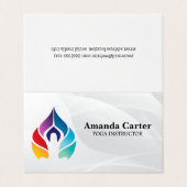 ヨガポーズ |色 名刺 (外部フラット)