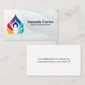 ヨガポーズ |色 名刺 (正面/裏面)