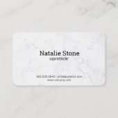 ヨガポーズ | Lotus |積み上げ石 名刺 (裏面)