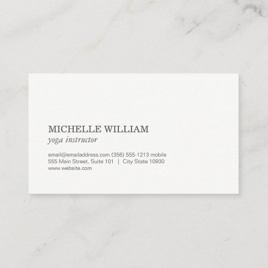 ヨガポーズ | Lotus Flower 名刺 (裏面)