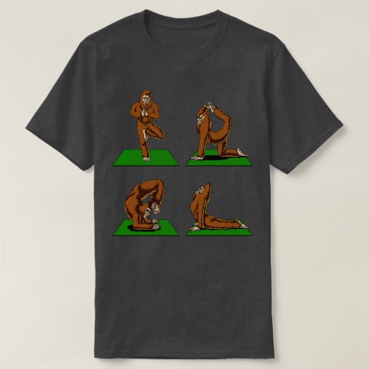 ヨガポーズ Tシャツ (デザイン正面)