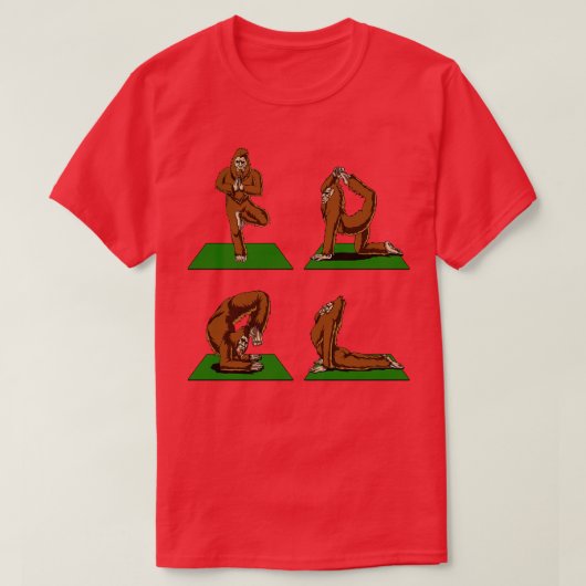 ヨガポーズ Tシャツ (デザイン正面)