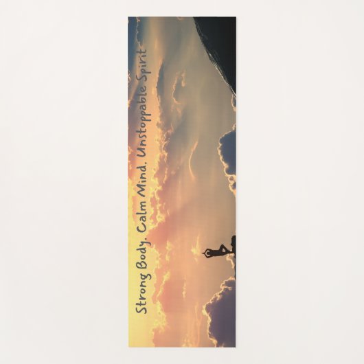 ヨガマやる気を起こさせるット強い体、落ち着いた心 ヨガマット (正面)