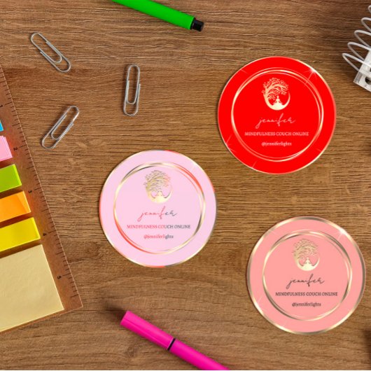 ヨガマインドフルセラピストソファ金ゴールドピーチ ラウンドシール