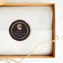 ヨガマインドフルセラピストソファ金ゴールド白黒 ラウンドシール