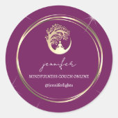 ヨガマインドフルセラピストソフオンラインマルサラ ラウンドシール (正面)