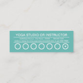 ヨガマスターパンチカード ロイヤリティカード (裏面)