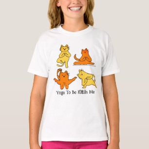 ヨガマスター猫笑わされるLOLヨガプリン猫 Tシャツ