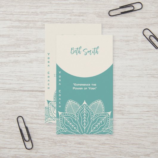ヨガマスター – カスタマイズトレーニング 名刺 (正面/裏面インサイチュ)