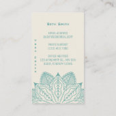 ヨガマスター – カスタマイズトレーニング 名刺 (裏面)