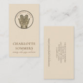 ヨガマッサージメーンディヘンナハンズビジネスカード 名刺 (正面/裏面)