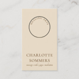 ヨガマッサージメーンディヘンナハンズビジネスカード 名刺