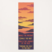 ヨガマットと引用文感動的 ヨガマット (正面)