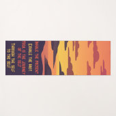 ヨガマットと引用文感動的 ヨガマット (正面(横))