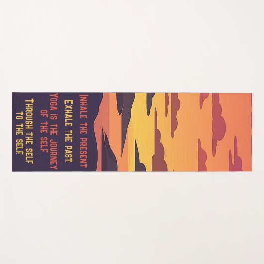 ヨガマットと引用文感動的 ヨガマット (正面(横))