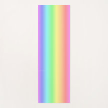 ヨガマットの柔らかい色の虹