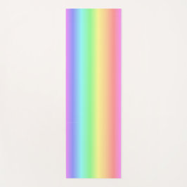 ヨガマットの柔らかい色の虹 ヨガマット