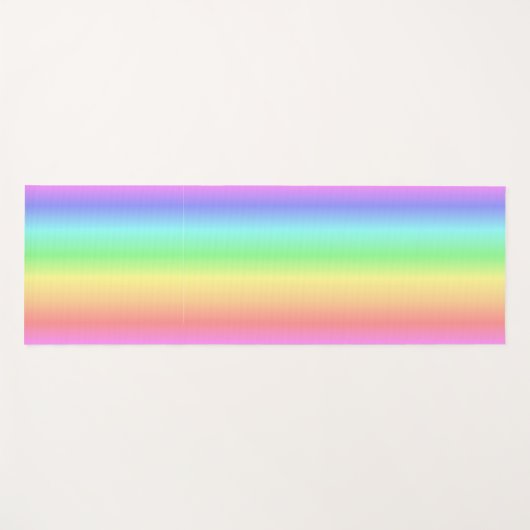 ヨガマットの柔らかい色の虹 ヨガマット (正面(横))