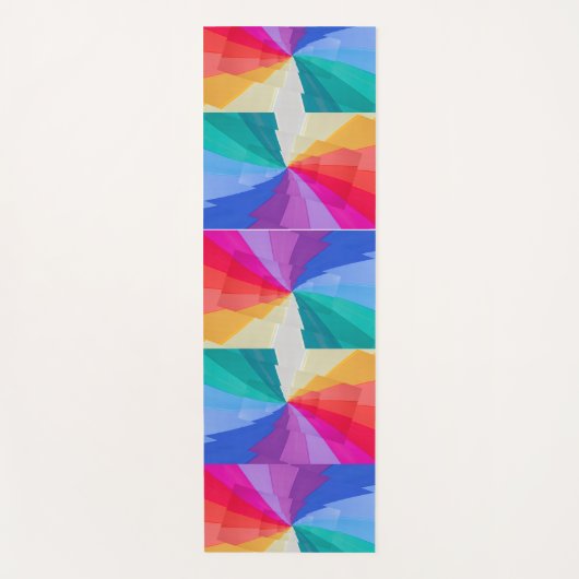 ヨガマットの色の渦 ヨガマット (正面)