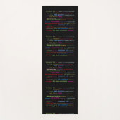 ヨガマットエクササイズカラフル引用文解像度 ヨガマット (正面)